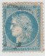 Cérès 25 C Bleu Oblitéré - 1871-1875 Cérès