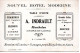 MANTHELAN 37 NOUVEL HOTEL MODERNE A INDRAULT CARTE DE VISITE FACTURE AU DOS - Visiting Cards