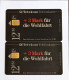 2 Pcs Germany Telekom Telefonkarte Chip Phone Card  Mint Consecutive Number - Verzamelingen