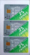 3 Pcs Germany Telekom Telefonkarte Chip Phone Card  Mint Consecutive Number - Lots - Collections