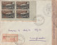 CAMEROUN - LETTRE Avec N°203 X4  "Cameroun Français 27.8.1940." De Nkongsamba Le 10/03/1942 - Variété Du 2 Bouclé - - Briefe U. Dokumente