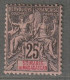Sainte Marie De Madagascar - N°8 * (1894) 25c Noir Sur Rose - Unused Stamps