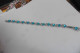 Neuf - Bracelet Réglable En Métal Argenté Serti Cristaux Strass Bleu Clair Et Blanc Transparent - Armbanden