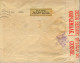 1942 AFRICA DEL SUR , BRITS - DELEMONT , SOBRE CIRCULADO , CORREO AÉREO , BANDA DE CIERRE DE CENSURA - Cartas