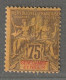 Sénégambie Et Niger - N°12 * (1903) 75c Violet Sur Jaune - Nuovi