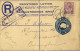 1924 AFRICA DEL SUR , MAFEKING - BIRMINGHAM , SOBRE ENTERO POSTAL CERTIFICADO , LLEGADA - Storia Postale