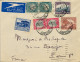 1936 AFRICA DEL SUR , CAPETOWN - PARIS , SOBRE CIRCULADO , CORREO AÉREO , LLEGADA - Storia Postale