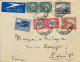 1936 AFRICA DEL SUR , CAPETOWN - PARIS , SOBRE CIRCULADO , CORREO AÉREO , LLEGADA - Lettres & Documents