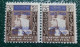 Yemen Aden Kathiri State Of Seiyun, Overprinted Pair Of South Arabia Mi.55 With Blue Overprint 1966 MNH / Original Gum - Jemen