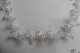 Neuf - Parure Collier & Bracelet Perles à Facettes Cristaux Blanc Irisé à Reflets Aurore Boréale - Fait Main - Collane/Catenine