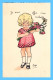 Quatre CPA - Illustrateur (Luze) - Fillettes Offrant Des Fleurs - Children's Drawings