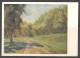 Russia.  Vasily Baksheev - Russian Painter. Country Road.  Vintage Art  Postcard - Paintings