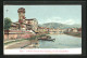 Lithographie Pisa, Il Vecchio Arsenale Della Repubblica E La Città Vista Dall`Arno  - Pisa