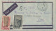REUNION - 5 FR 15 CENT.  2 STAMP FRANKING ON REGISTERED AIR COVER FROM SAINT ANDRE TO MAINLAND FRANCE - 1937 - Cartas & Documentos