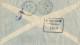 REUNION - 5 FR 15 CENT.  2 STAMP FRANKING ON REGISTERED AIR COVER FROM SAINT ANDRE TO MAINLAND FRANCE - 1937 - Storia Postale