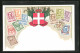 Lithographie Briefmarken, Italien, Verschiedene Werte Der Lira  - Timbres (représentations)