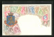 Präge-Lithographie Briefmarken Der Niederlande, Werte In Gulden, Wappen Mit Goldenem Löwen  - Briefmarken (Abbildungen)