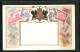 Lithographie Briefmarken Von Deutschland, Verschiedene Werte Von 2 Pfennig Bis 5 Mark, Goldenes Wappen Mit Adler  - Postzegels (afbeeldingen)