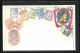 Lithographie Briefmarken Von Paraguay Verschiedener Werte, Löwe Mit Landesfahne  - Timbres (représentations)