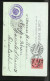 Lithographie Brief, Landesflagge, Portugal, Bostbote Auf Seinem Esel  - Postal Services