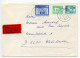 Germany, East 1979-1982 4 Express Covers; Dresden To Wiesbaden; Mix Of Stamps - Lettres & Documents