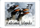 21-4-2024 (2 Z 36) Antarctic Stamp Reproduction (on Mini-calender) X 2 (different) - Briefmarken (Abbildungen)