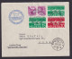 Schweiz Flugpost Brief Zusammendruck Toller SST Aarau Philatelie + Vignette Bär - Lettres & Documents