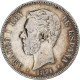 Espagne, Amadeao I, 5 Pesetas, 1871, Madrid, Argent, TB+ - First Minting