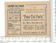 PG / TICKET ENTREE ANCIEN CASINO DE PARIS  POUR TOI PARIS  HENRI VARNA // Theatre Cabaret Paris - Tickets D'entrée