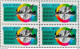 C 1798 Brazil Stamp Conference Eco 92 Rio De Janeiro Sweden Flag Environment 1992 Block Of 4 Complete Series - Ungebraucht