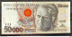 Brazil Banknote C 226 50000 Cruzeiros Chamber Cascudo Literature 1992 Fe 7153 - Brésil