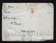 Lettre Oblitération Cachet De Tientsin Au Dos , Oblitération Rouge Côté Adresse Attention Timbres Absents , Décollés - 1912-1949 Republik