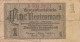 Germany #173a, 1 Rentenmark 1937 Banknote - 1 Rentenmark