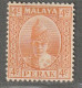 MALAYSIA - PERAK - N°58 * (1938-41) Sultan Iskandar Shah : 4c Orange - Perak