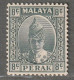 MALAYSIA - PERAK - N°61 * (1938-41) Sultan Iskandar Shah : 8c Gris - Perak