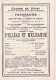 Casino De VICHY . Saison 1926 . 30 Aout . PELLEAS Et MELISANDE . Programme . - Programas