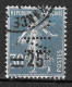 794	N°	217	Perforé	-	CN 278	-	COMPTOIR NATIONAL D'ESCOMPTE - Used Stamps