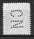 796	N°	365	Perforé	-	CN 278	-	COMPTOIR NATIONAL D'ESCOMPTE - Used Stamps