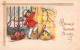 Illustration J. Goujon 1958 - Bonne Et Heureuse Année - Fillette Dans La Neige - Serie 320 - Gougeon
