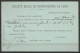 Chili - CP Tarjeta Postal 1c Repiquée "Société Belge De Bienfaisance Au Chili" Càd "SANTIAGO /12-VI 1894/ CONDUCCION GRA - Chile