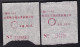 CHINA CHINE CINA SICHUAN (邮61-3)  ADDED CHARGE LABEL (ACL)  0.30 YUAN X 2 VARIETY - Otros & Sin Clasificación