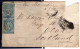 New Zealand 1865 2d Blue FFQ Chalon Pair - NZ Wmk. Perf. 13 - On Goldfields Cover Rocky Point To Scotland - Briefe U. Dokumente