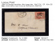 New Zealand 1869 1d Drop Rate FFQ Chalon Cover Front Sent Within Christchurch - Brieven En Documenten