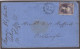 New Zealand 1869 3d Interprovincial Rate FFQ Chalon Cover Front Sent To E. W. Stafford - Covers & Documents