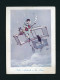 Grand CHROMO Galeries Lafayette Raphaël Tuck Illustration Luda Aviation Avion Chat Noir Pierrot Aubade à La Lune Guitare - Other & Unclassified