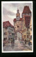 Künstler-AK Karl Mutter: Rothenburg O. T., Roederbogen  - Mutter, K.