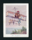 Grand CHROMO Galeries Lafayette Raphaël Tuck Illustration Luda Aviation Avion Singe Fume La Pipe Un Imitateur - Autres & Non Classés