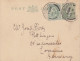CP Entier Half Penny Vert "Edouard VII" Obl. Birmingham Le 8 JA 11 Pour Niederviller + Complément 1/2 Vert N° 106 - Material Postal