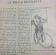 1898 LE POLO A BICYCLETTE OU CYCLO POLO - LA VIE AU GRAND AIR - Riviste - Ante 1900