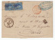 Belgique Lettre De 1865 Avec 2 Timbres Ph. De Buck Agent De Change 47 Rue Royale Bruxelles Pour Paris - 1863-1864 Medaillen (13/16)